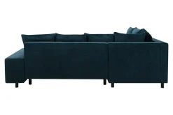 Narożnik rozkładany granatowy CALPE lewy