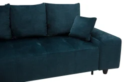 Narożnik rozkładany granatowy CALPE lewy