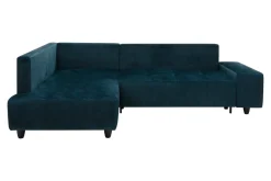 Narożnik rozkładany granatowy CALPE lewy