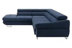 Narożnik rozkładany granatowy FABIO prawy