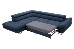 Narożnik rozkładany granatowy FABIO prawy