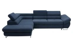 Narożnik rozkładany granatowy FABIO prawy