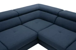 Narożnik rozkładany granatowy FABIO prawy