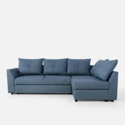 Narożnik rozkładany granatowy SORINO prawy