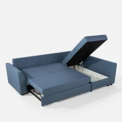 Narożnik rozkładany granatowy SORINO prawy