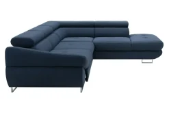 Narożnik rozkładany granatowy FABIO lewy