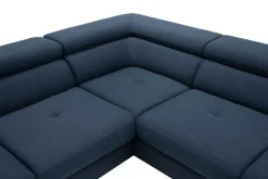 Narożnik rozkładany granatowy FABIO lewy