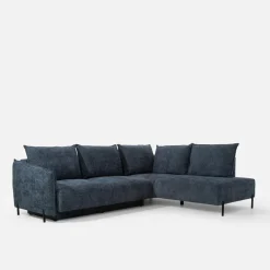 Narożnik rozkładany granatowy MARSYLIA prawy