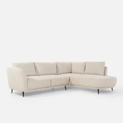 Narożnik rozkładany jasnobeżowy SOUL L prawy