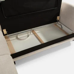 Narożnik rozkładany jasnobeżowy SOUL L lewy