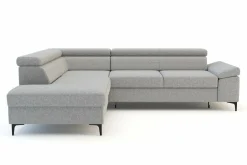 Narożnik rozkładany jasnoszary LONIGO prawy