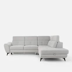 Narożnik rozkładany jasnoszary SERGIO lewy