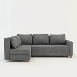 Narożnik rozkładany jasnoszary SPELLO lewy