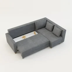 Narożnik rozkładany jasnoszary SPELLO prawy