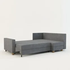 Narożnik rozkładany jasnoszary SPELLO prawy