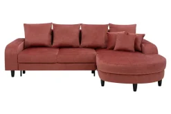 Narożnik rozkładany koralowy NAPOLI prawy