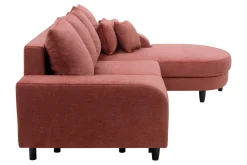 Narożnik rozkładany koralowy NAPOLI prawy