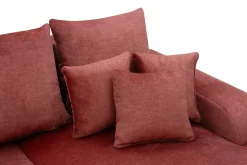 Narożnik rozkładany koralowy NAPOLI prawy