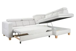 Narożnik rozkładany kremowy ZANTE prawy