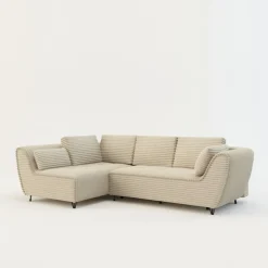 Narożnik rozkładany kremowy COCOLI lewy