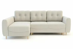 Narożnik rozkładany kremowy TENDER lewy