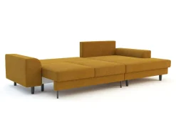 Narożnik rozkładany miodowy HARISON prawy