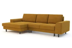 Narożnik rozkładany miodowy HARISON lewy