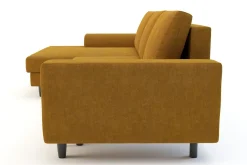 Narożnik rozkładany miodowy HARISON lewy