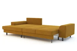 Narożnik rozkładany miodowy HARISON lewy