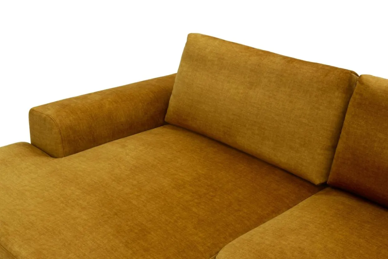 Narożnik rozkładany miodowy HARISON lewy