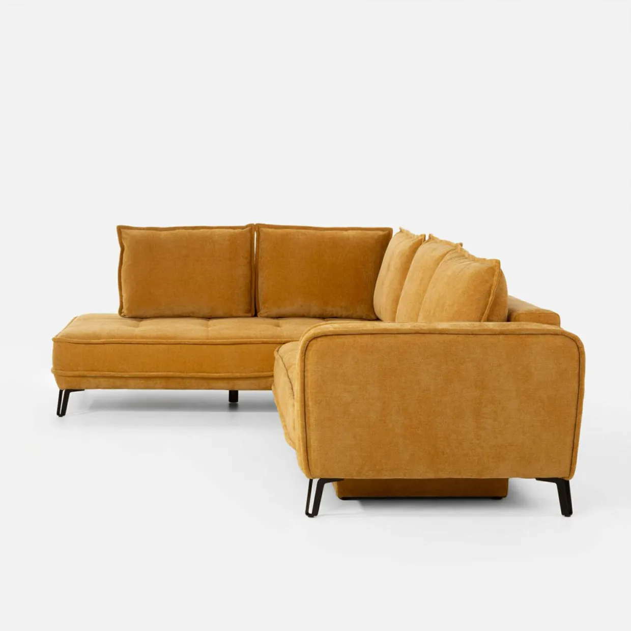 Narożnik rozkładany musztardowy SEGRE SET 2 lewy