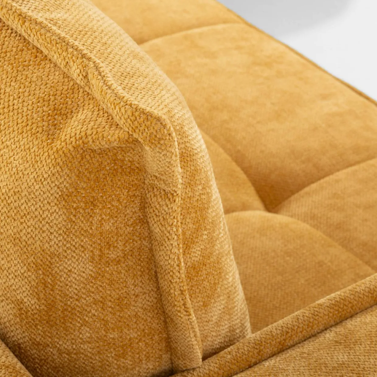 Narożnik rozkładany musztardowy SEGRE SET 2 lewy