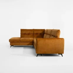 Narożnik rozkładany musztardowy GOJA lewy