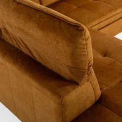 Narożnik rozkładany musztardowy GOJA lewy