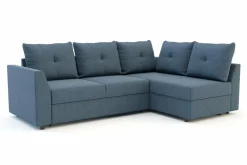 Narożnik rozkładany niebieski SORINO prawy