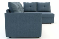 Narożnik rozkładany niebieski SORINO prawy