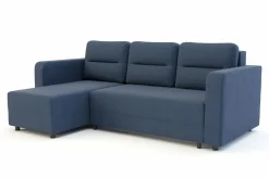 Narożnik rozkładany niebieski AULLA NEW