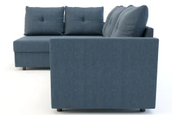 Narożnik rozkładany niebieski SORINO lewy