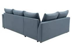 Narożnik rozkładany niebieski SORINO lewy