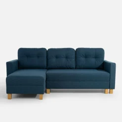 Narożnik rozkładany niebieski EVEL