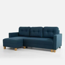 Narożnik rozkładany niebieski EVEL