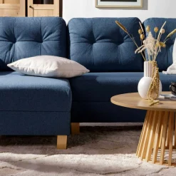 Narożnik rozkładany niebieski EVEL