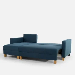 Narożnik rozkładany niebieski EVEL