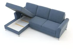 Narożnik rozkładany niebieski TUCSON lewy