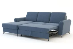 Narożnik rozkładany niebieski TUCSON lewy