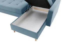 Narożnik rozkładany niebieski ZOYA