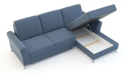 Narożnik rozkładany niebieski TUCSON prawy