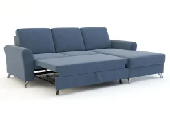 Narożnik rozkładany niebieski TUCSON prawy