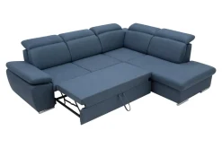 Narożnik rozkładany niebieski ALDO prawy