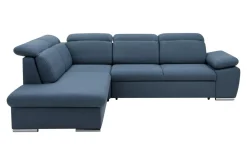 Narożnik rozkładany niebieski ALDO lewy